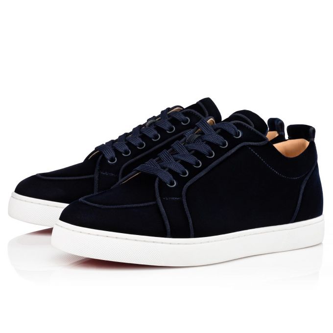 Christian Louboutin DK - Rantulow Orlato Classic Fabric Sneakers Herre Mørkeblå