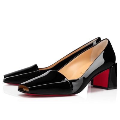 Christian Louboutin Ambretta 55 Lak Pumps Pumps Dame Sort | DK-61397