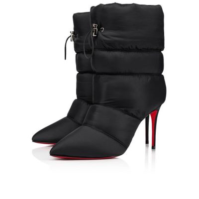 Christian Louboutin Astro Pointue 85 Creative Fabric Boots Støvler Dame Sort | DK-67685