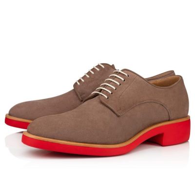 Christian Louboutin Davilo Rxl Calf Derby Derby Herre Brune | DK-27395