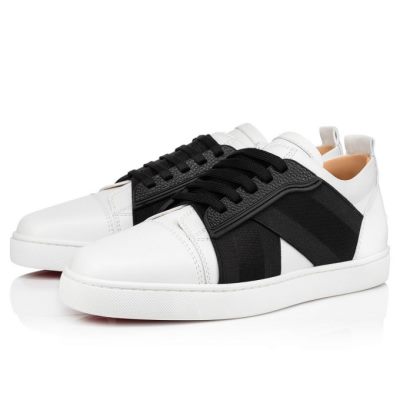 Christian Louboutin Elastikid Calf Sneakers Sneakers Herre Hvide | DK-07499