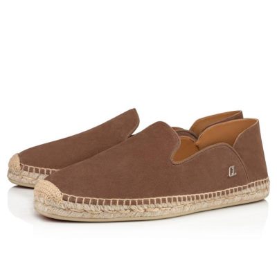 Christian Louboutin Espadon Calf Espadrilles Espadrilles & Sandals Herre Brune | DK-93778
