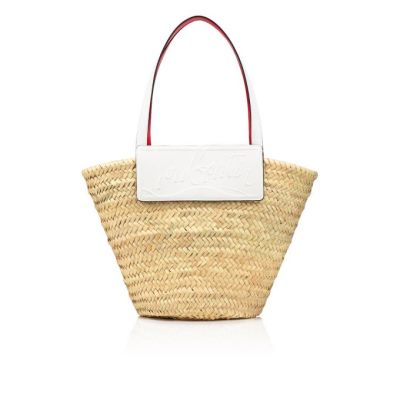 Christian Louboutin Loubishore Creative Fabric Basket Basket Dame Hvide | DK-70459
