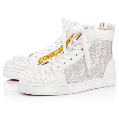 Christian Louboutin Louis No Limit Calf Sneakers Sneakers Herre Hvide | DK-08037