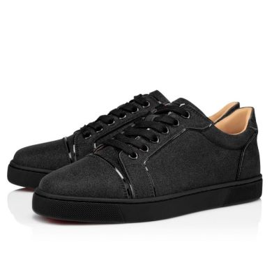 Christian Louboutin Vieira Calf Sneakers Sneakers Dame Sort | DK-98600